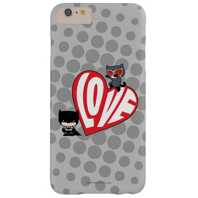 Chibi Catwoman Pounce on Batman Case-Mate iPhone Case (Back)