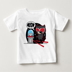 Chibi Catwoman Stealing A Diamond Baby T-Shirt