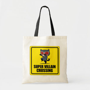 Chibi Catwoman Super Villain Crossing Sign Tote Bag