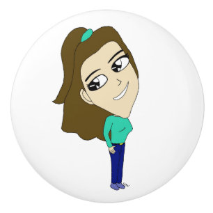 chibi ceramic knob