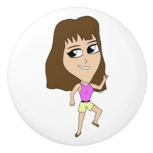 chibi    ceramic knob
