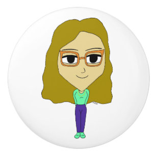 chibi     ceramic knob