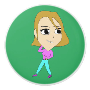 chibi ceramic knob