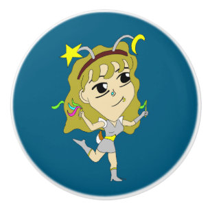 chibi ceramic knob