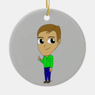 chibi       ceramic ornament