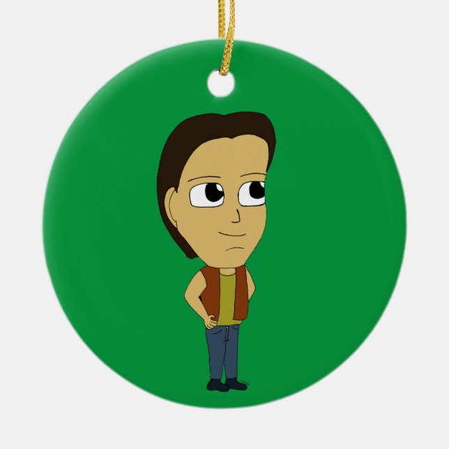 chibi     ceramic ornament (Front)