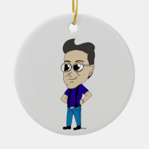 chibi ceramic ornament