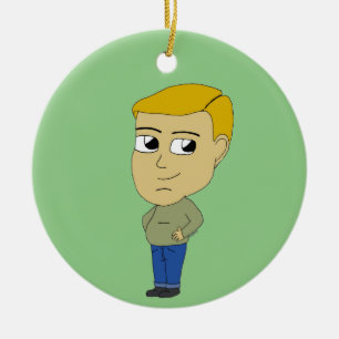 chibi ceramic ornament