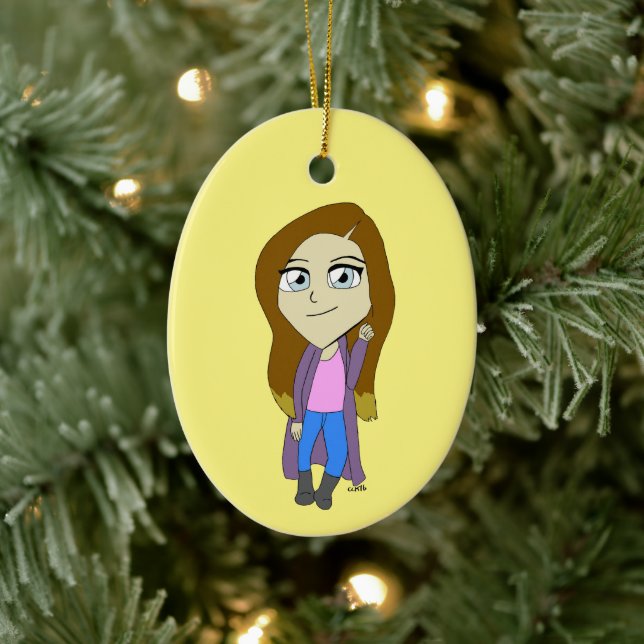 Chibi  ceramic ornament (Tree)