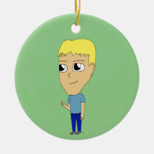 chibi ceramic ornament