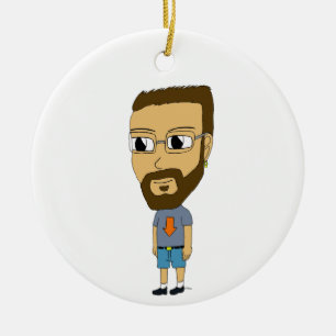 chibi ceramic ornament