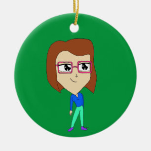 chibi     ceramic ornament