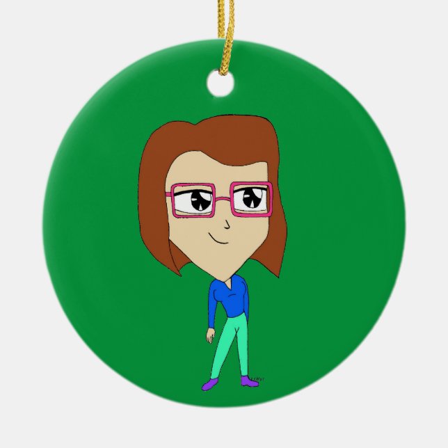 chibi     ceramic ornament (Front)