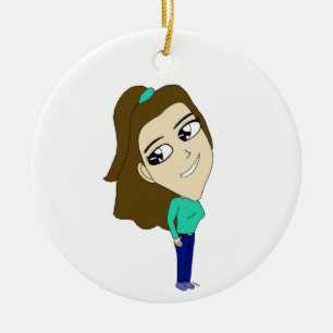 chibi ceramic ornament