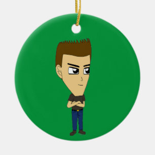 chibi ceramic ornament