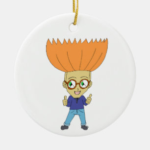 chibi ceramic ornament