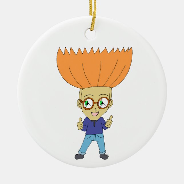 chibi  ceramic ornament (Front)