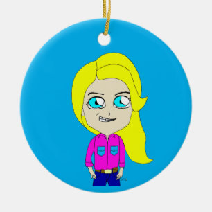 chibi ceramic ornament