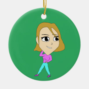 chibi     ceramic ornament