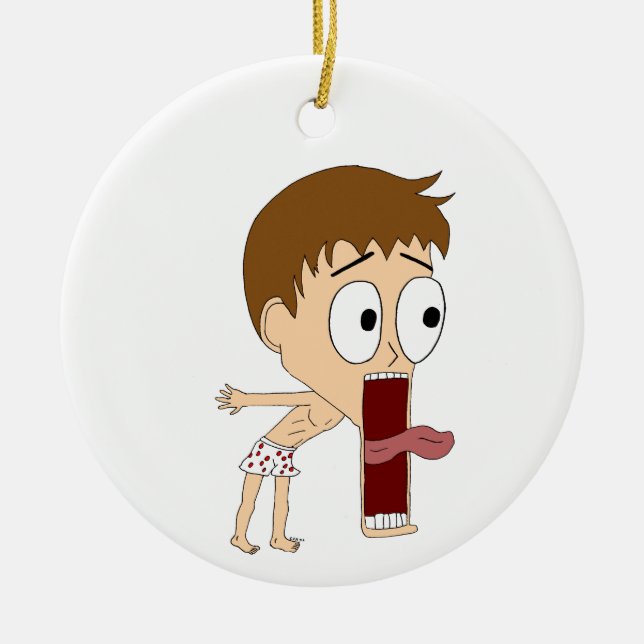 chibi    ceramic ornament (Front)