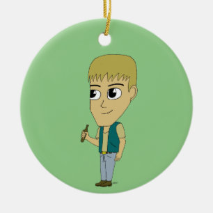 chibi    ceramic ornament