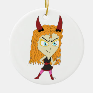 chibi ceramic ornament