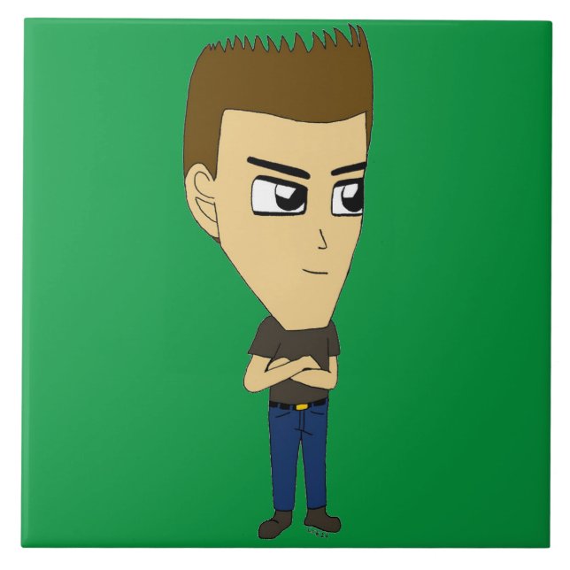 chibi     ceramic tile (Front)