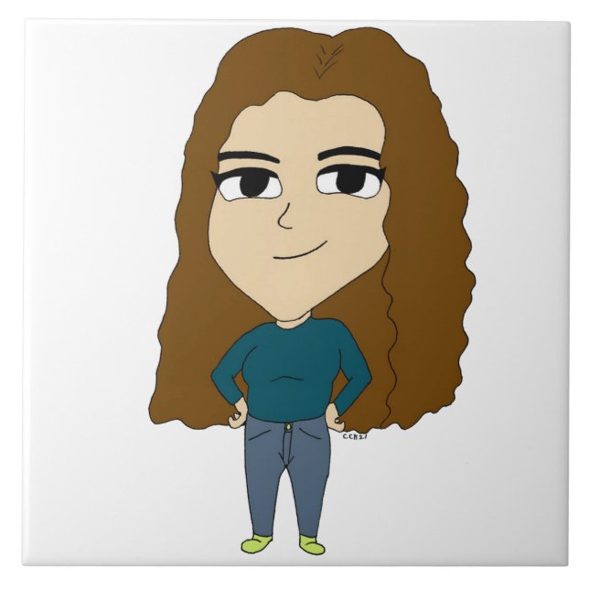 chibi   ceramic tile (Front)