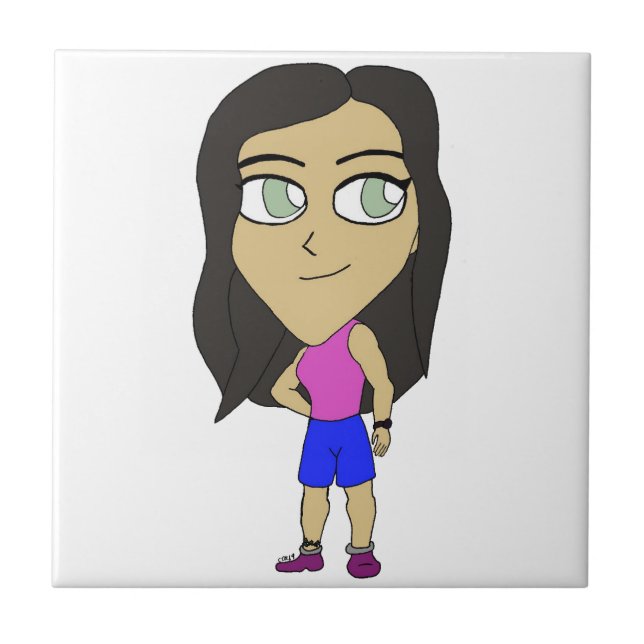 chibi   ceramic tile (Front)