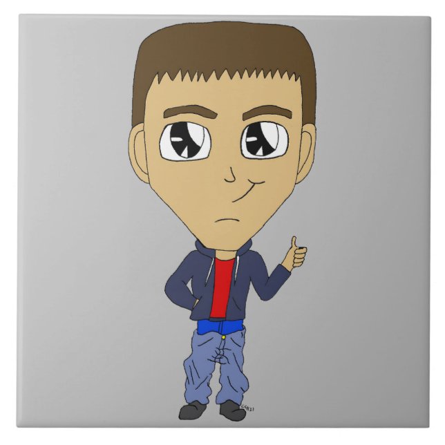 chibi    ceramic tile (Front)