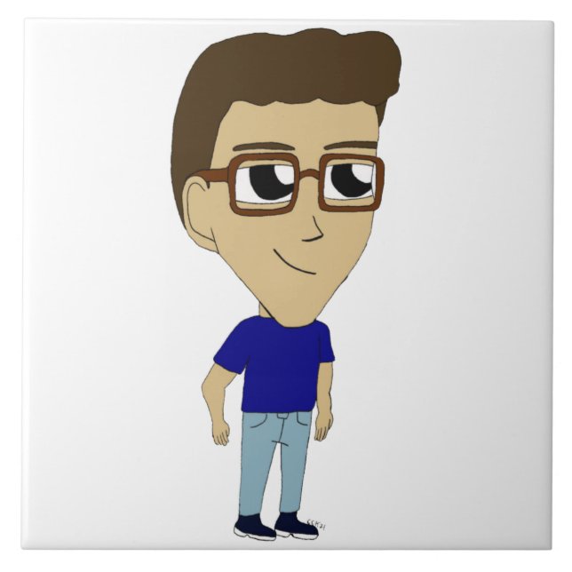 chibi     ceramic tile (Front)