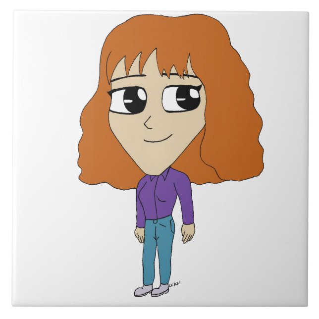 chibi    ceramic tile (Front)