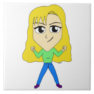 chibi ceramic tile
