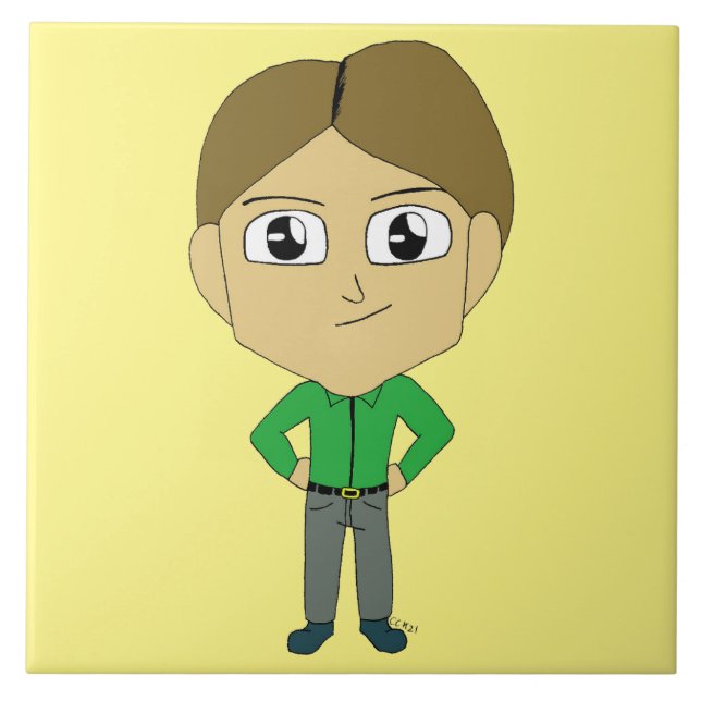 chibi    ceramic tile (Front)