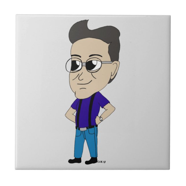 chibi  ceramic tile (Front)