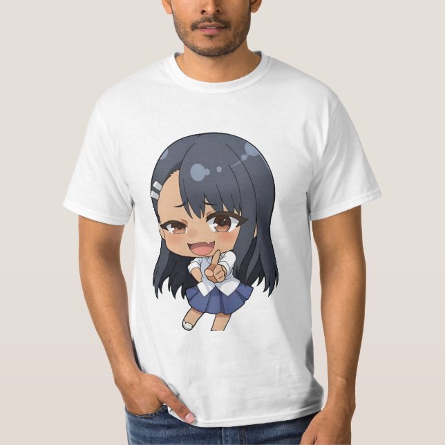 Chibi character icons from the Nagatoro anime T-Shirt (Front)