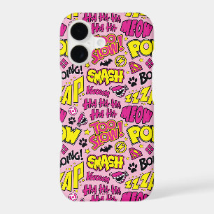 Chibi Comic Phrases and Logos Pattern