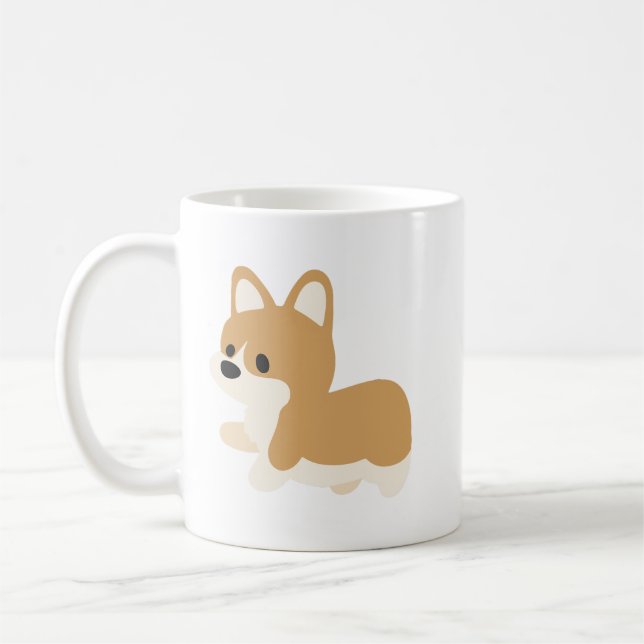 Chibi Corgi Coffee Mug (Left)