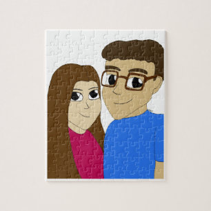 Chibi couple jigsaw puzzle