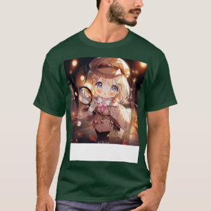 Chibi Cute Detective Girl T-Shirt