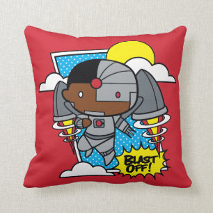 Chibi Cyborg Blast Off! Cushion