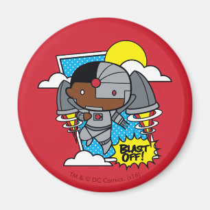 Chibi Cyborg Blast Off! Magnet