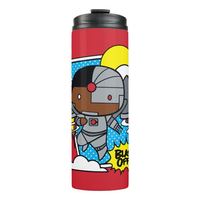 Chibi Cyborg Blast Off! Thermal Tumbler (Front)