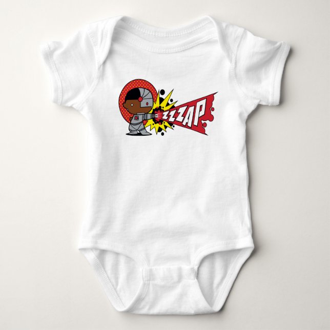 Chibi Cyborg's Cybernetic Cannon Baby Bodysuit (Front)