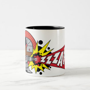 Chibi Cyborg's Cybernetic Cannon Two-Tone Coffee Mug