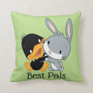 Chibi DAFFY DUCK™ & BUGS BUNNY™ Cushion