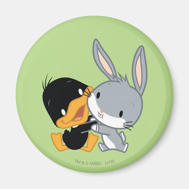 Chibi DAFFY DUCK™ & BUGS BUNNY™ Magnet (Front)