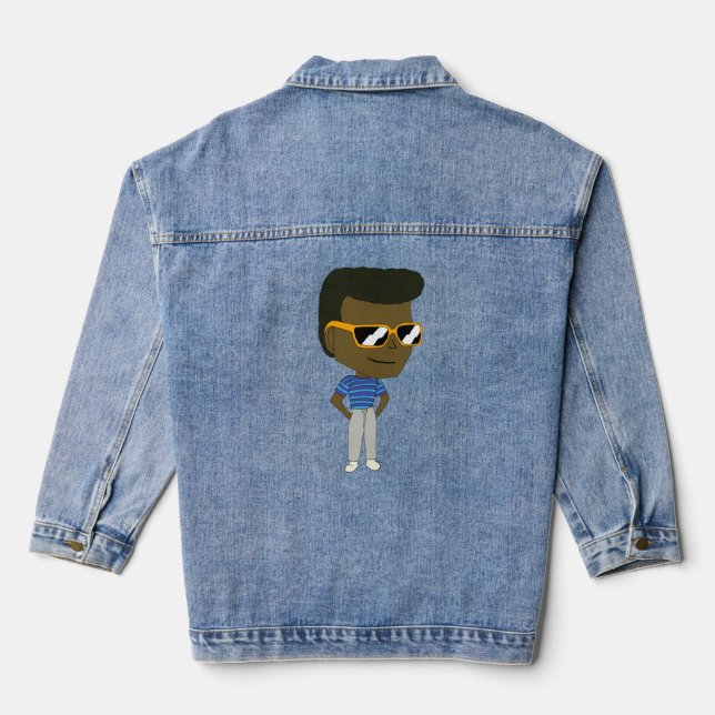 chibi  denim jacket (Back)