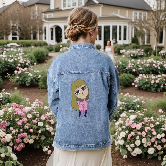 chibi   denim jacket (Wedding Back)