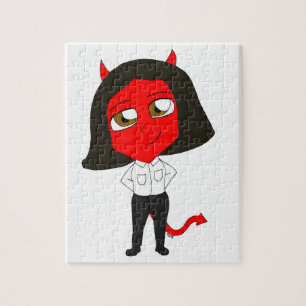 chibi devil girl jigsaw puzzle